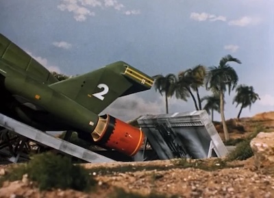 Thunderbird 2 on its launch rampß